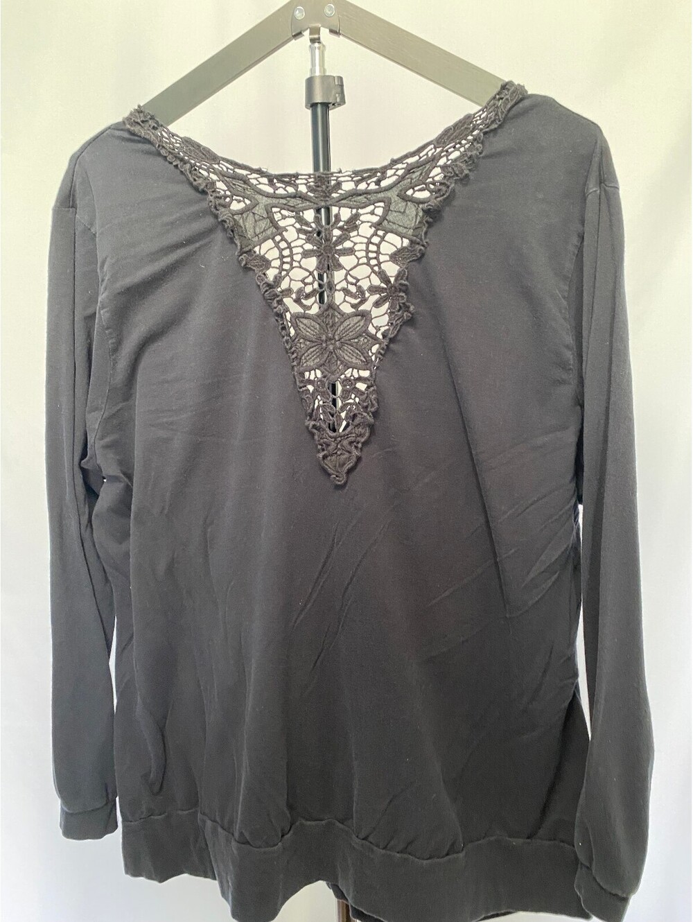 Fashion Bug Women's Top 2X Lace Inset